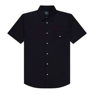 NEW TEXAS STANDARD men's western field short sleeve shirt in cannon black